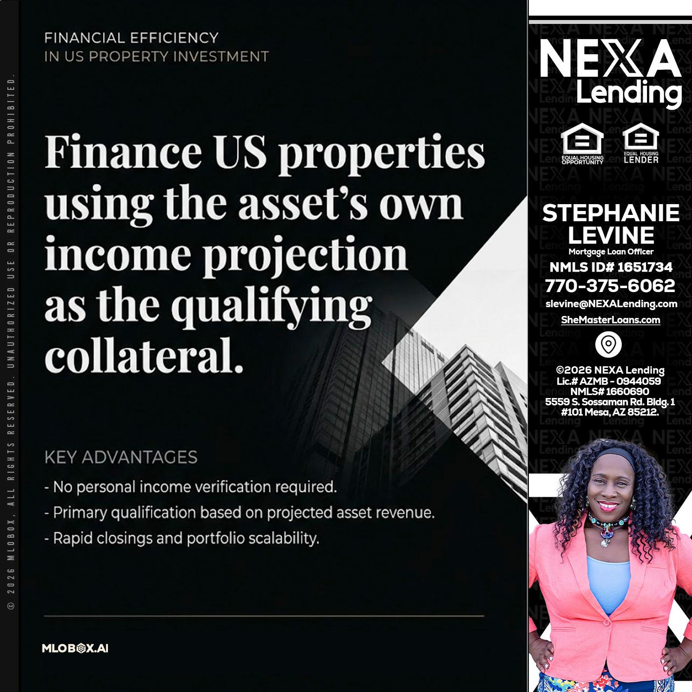finance US - Stephanie Levine -Mortgage Loan Officer