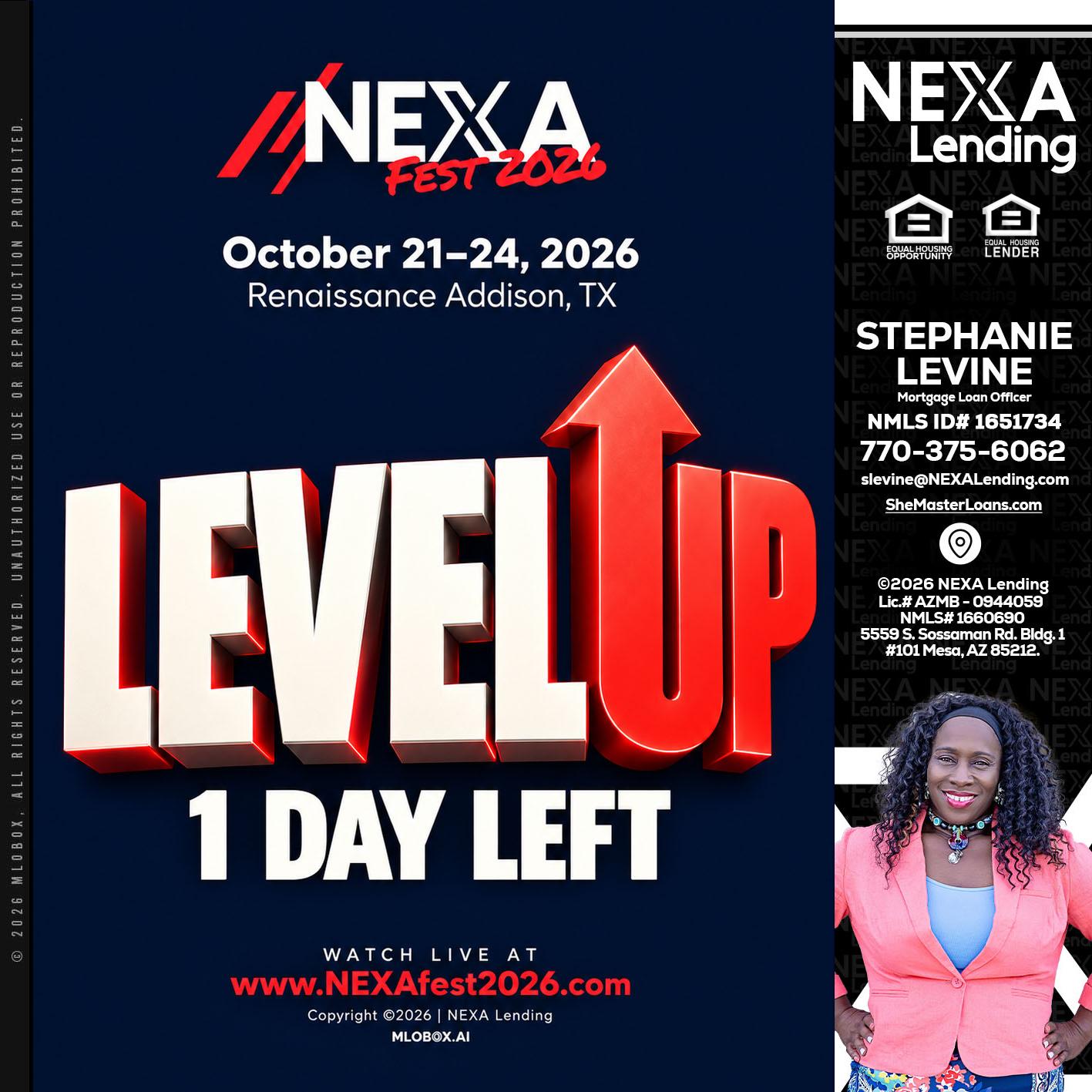 LEVEL UP - Stephanie Levine -Mortgage Loan Officer